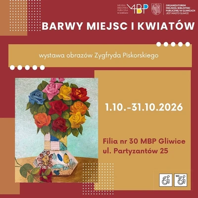 Agenda - Barwy miejsc i kwiatów — wystawa malarstwa Zygfryda Piskorskiego